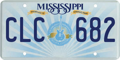 MS license plate CLC682