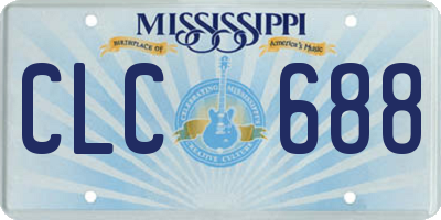 MS license plate CLC688
