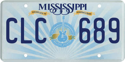 MS license plate CLC689