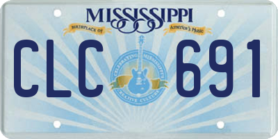 MS license plate CLC691