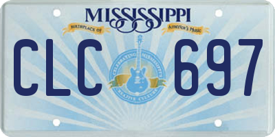 MS license plate CLC697
