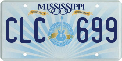 MS license plate CLC699