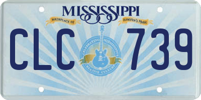MS license plate CLC739
