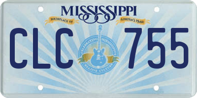 MS license plate CLC755