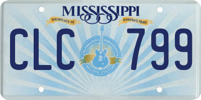 MS license plate CLC799