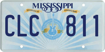 MS license plate CLC811