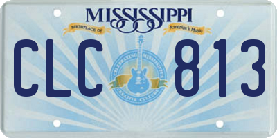 MS license plate CLC813
