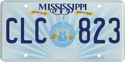 MS license plate CLC823