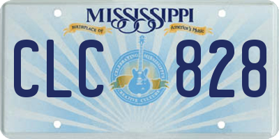 MS license plate CLC828