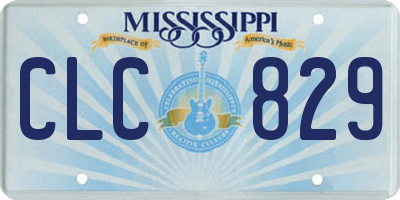MS license plate CLC829