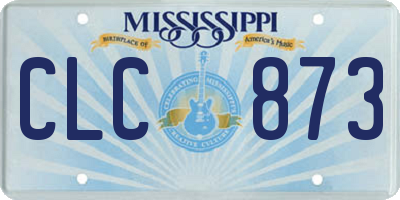 MS license plate CLC873