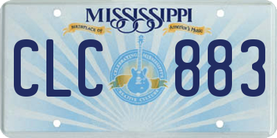 MS license plate CLC883