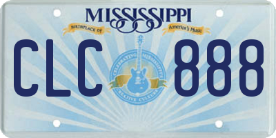 MS license plate CLC888