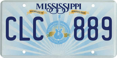 MS license plate CLC889