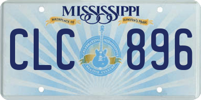 MS license plate CLC896