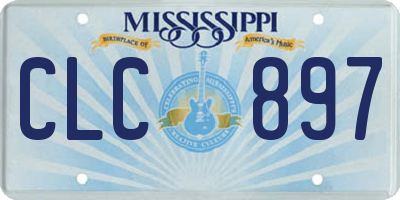 MS license plate CLC897