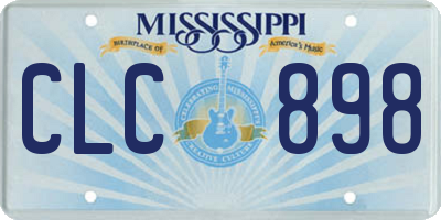 MS license plate CLC898