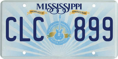 MS license plate CLC899
