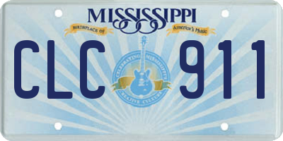 MS license plate CLC911
