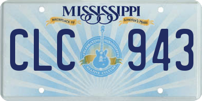 MS license plate CLC943