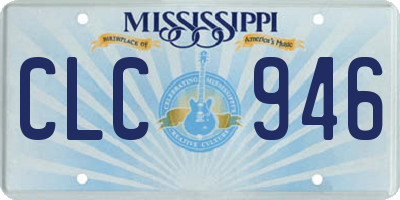 MS license plate CLC946