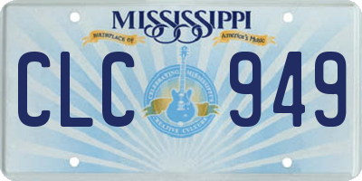 MS license plate CLC949