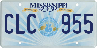 MS license plate CLC955