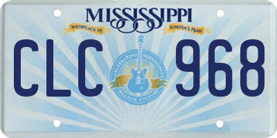 MS license plate CLC968
