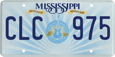 MS license plate CLC975