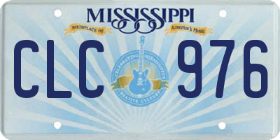 MS license plate CLC976