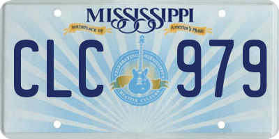 MS license plate CLC979