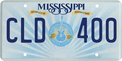 MS license plate CLD400