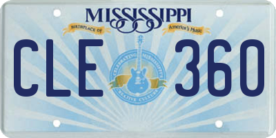 MS license plate CLE360