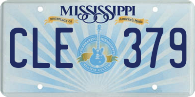 MS license plate CLE379
