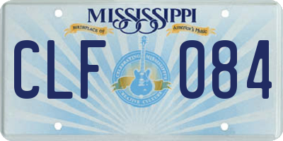 MS license plate CLF084