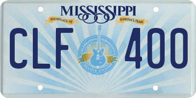 MS license plate CLF400