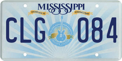 MS license plate CLG084