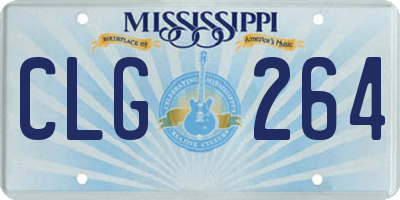MS license plate CLG264