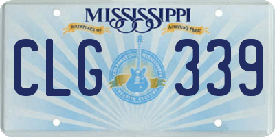 MS license plate CLG339