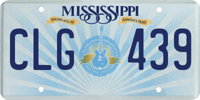 MS license plate CLG439