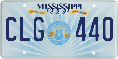 MS license plate CLG440