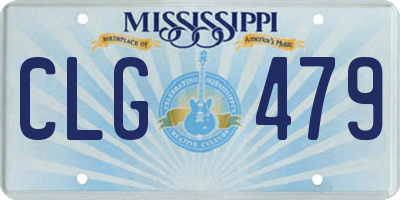 MS license plate CLG479