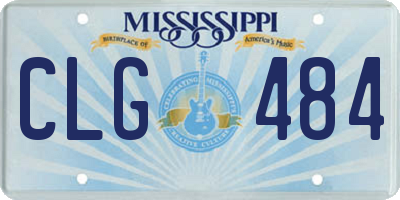 MS license plate CLG484