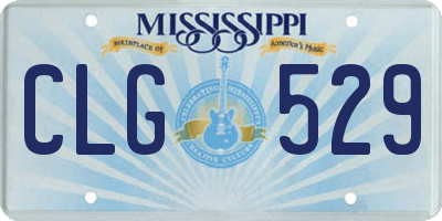 MS license plate CLG529