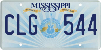 MS license plate CLG544