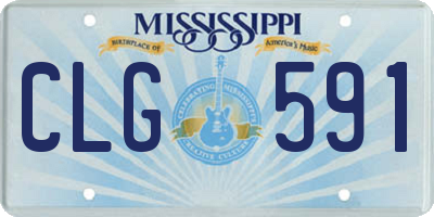 MS license plate CLG591