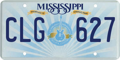 MS license plate CLG627