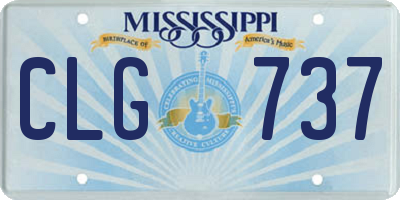 MS license plate CLG737