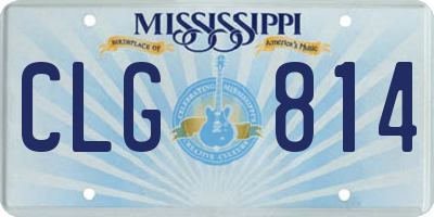MS license plate CLG814