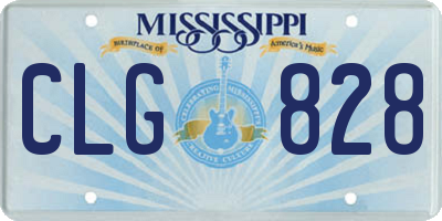 MS license plate CLG828